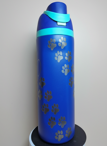 Dog Lover Paw Print Sip and Pour Style 24oz Cups