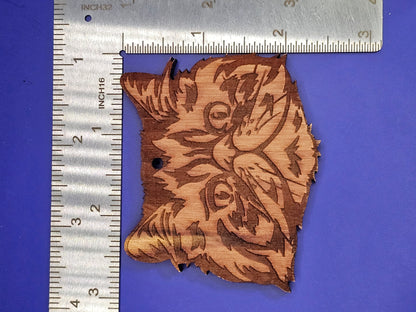 Persian Cat Cedar Ornament