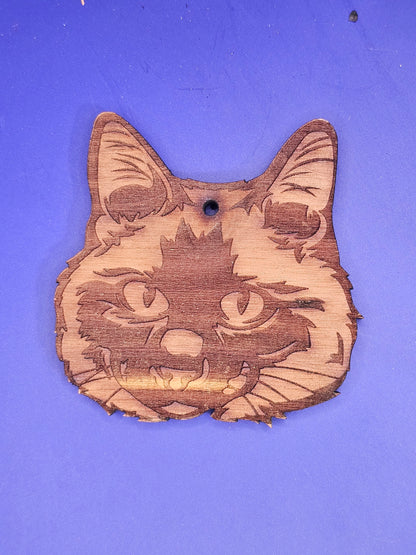 Siamese Cat Cedar Ornament