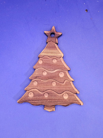 Christmas Tree Cedar Ornament