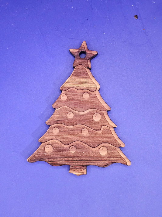 Christmas Tree Cedar Ornament