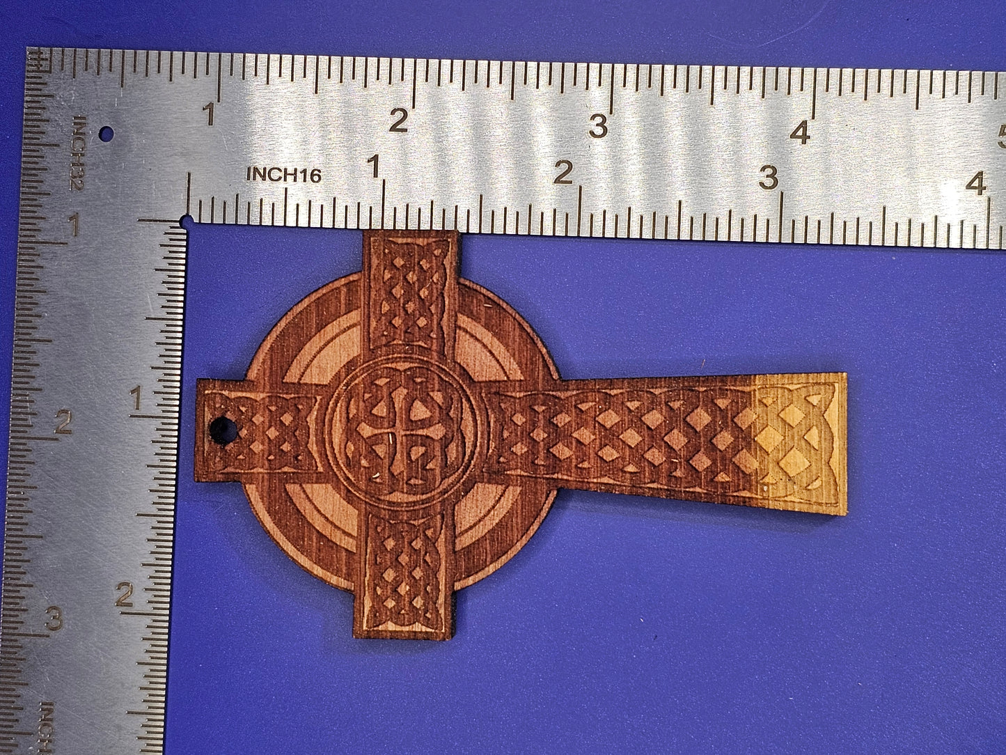 Celtic Cross Cedar Ornament