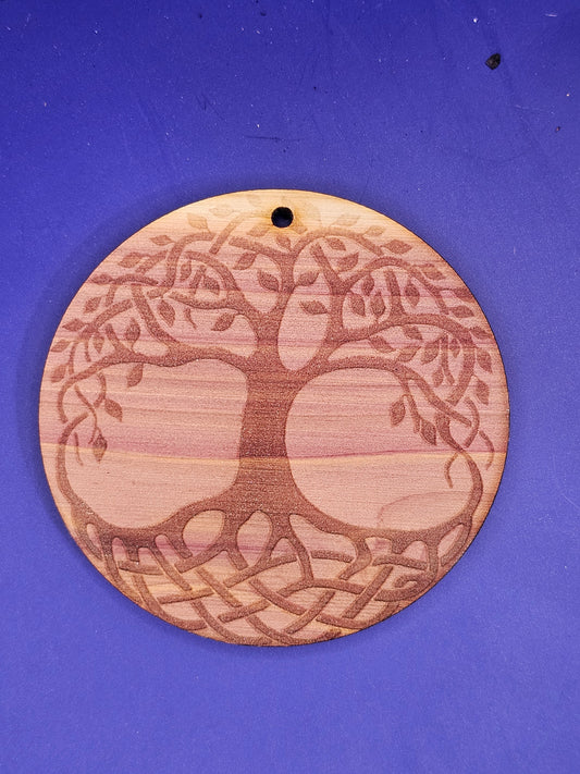 Celtic Tree of Life Cedar Ornament