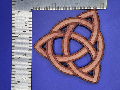 Celtic Trinity Knot Cedar Ornament