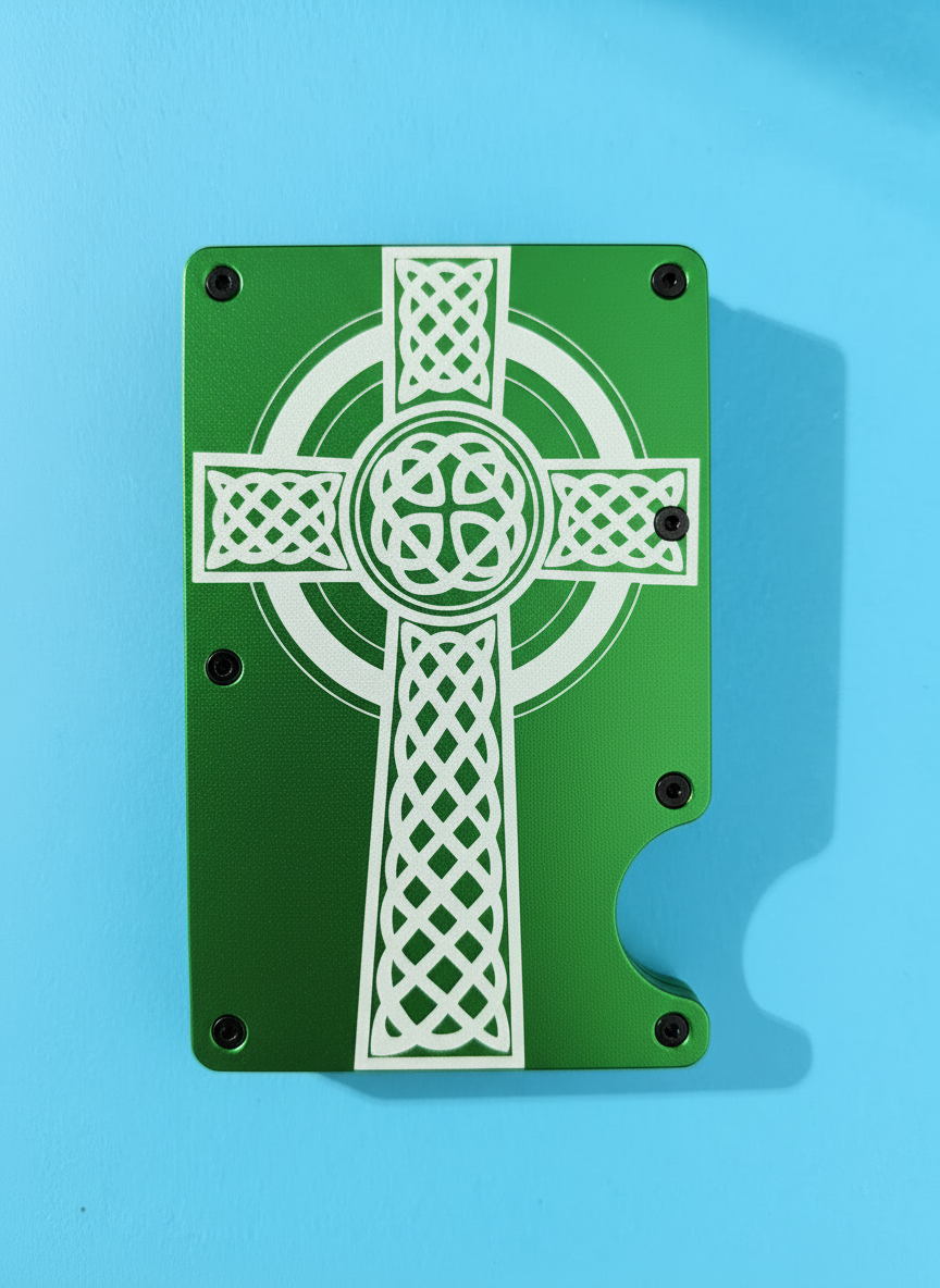 Celtic Cross Metal Minimalist Wallets