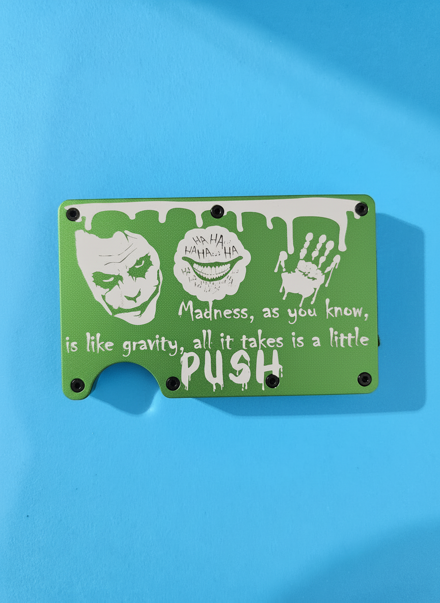 Edge of Madness Metal Minimalist Wallets