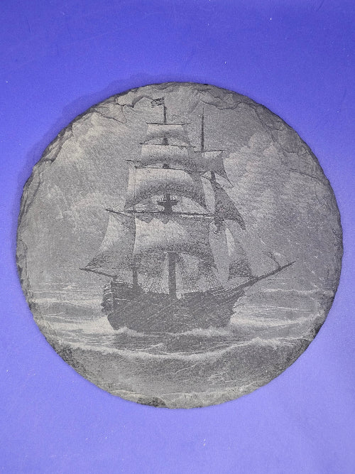 Nautical Collection Slate Coasters (set of 4 with holder)