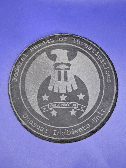 SCP Foundation Collection Slate Coasters (set of 4 with holder)