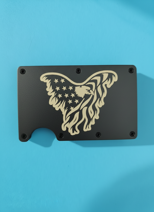 Eagle American Flag Metal Minimalist Wallets