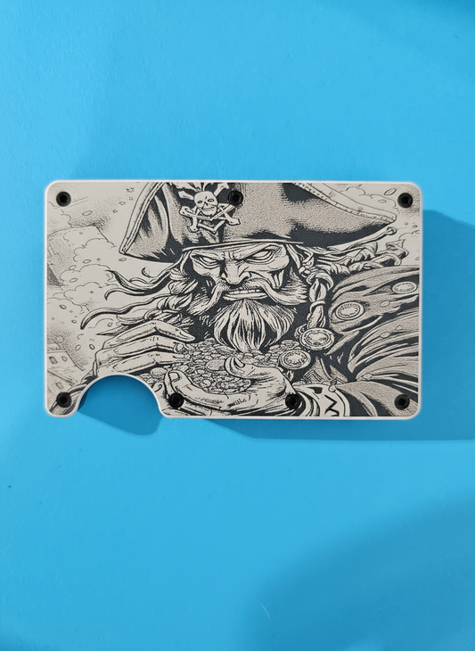 Pirate Metal Minimalist Wallets