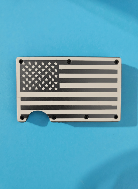 American Flag Metal Minimalist Wallets