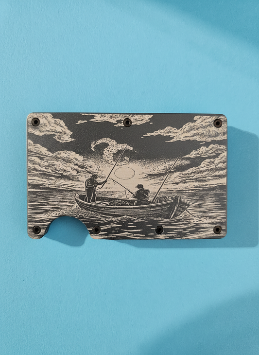 Fishing Metal Minimalist Wallets