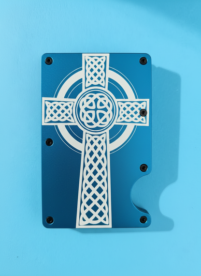 Celtic Cross Metal Minimalist Wallets