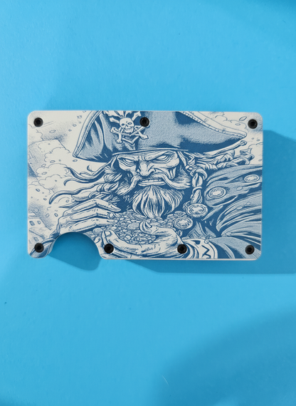 Pirate Metal Minimalist Wallets
