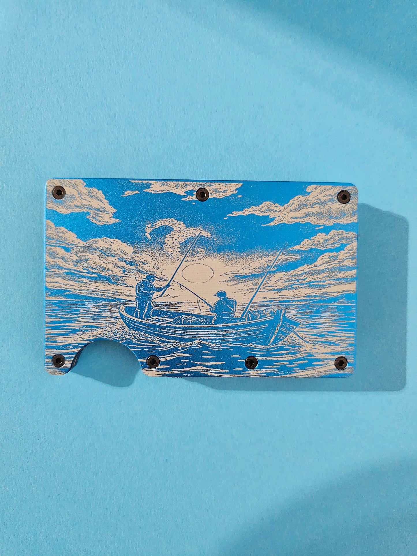 Fishing Metal Minimalist Wallets