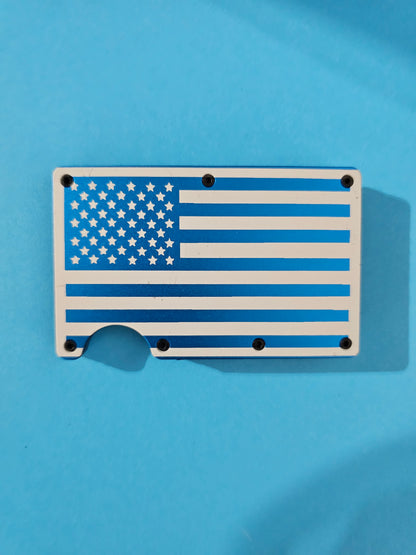 American Flag Metal Minimalist Wallets