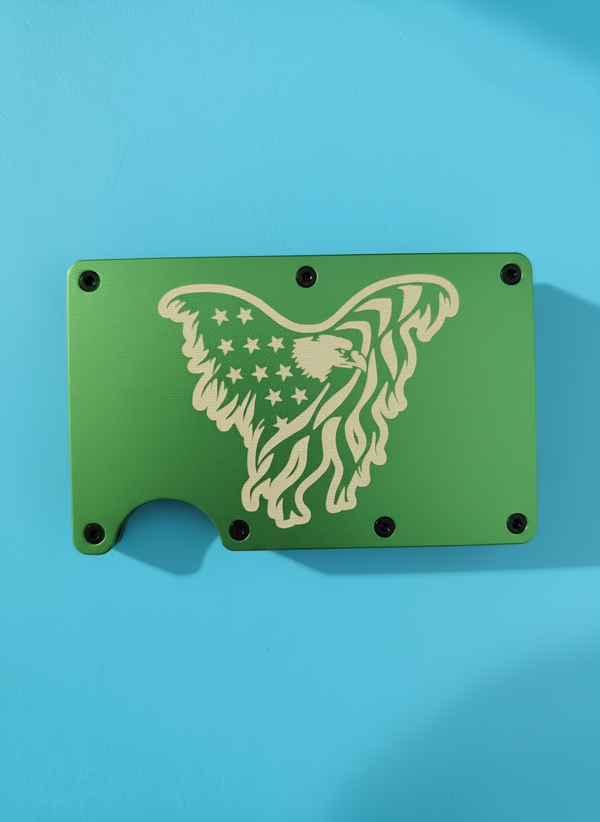 Eagle American Flag Metal Minimalist Wallets