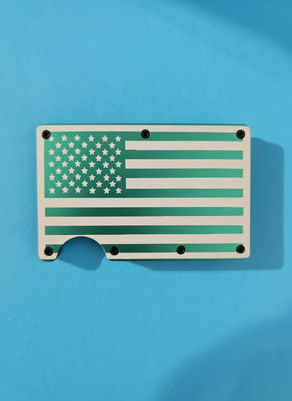 American Flag Metal Minimalist Wallets
