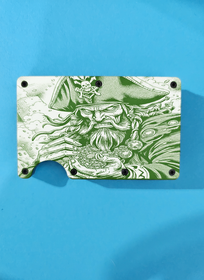 Pirate Metal Minimalist Wallets