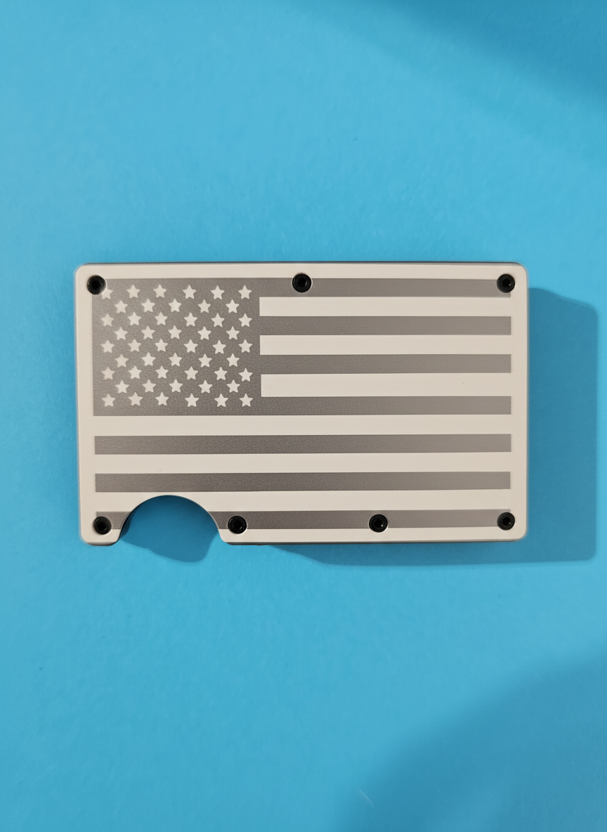 American Flag Metal Minimalist Wallets