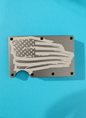 Distressed American Flag Metal Minimalist Wallets