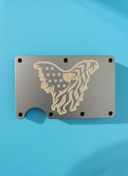 Eagle American Flag Metal Minimalist Wallets