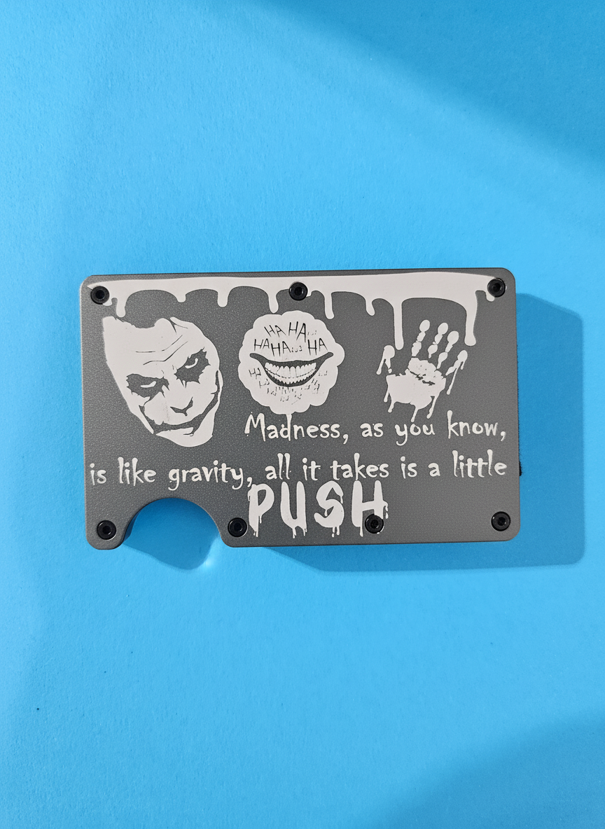 Edge of Madness Metal Minimalist Wallets