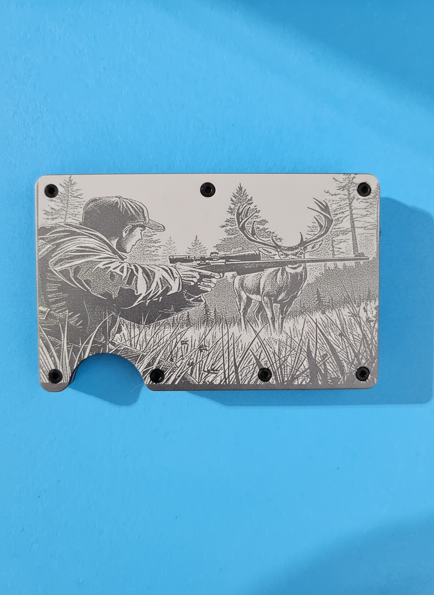 Hunting Metal Minimalist Wallets