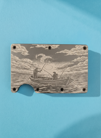 Fishing Metal Minimalist Wallets