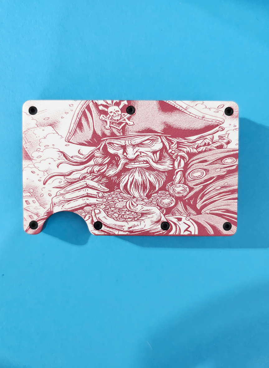 Pirate Metal Minimalist Wallets