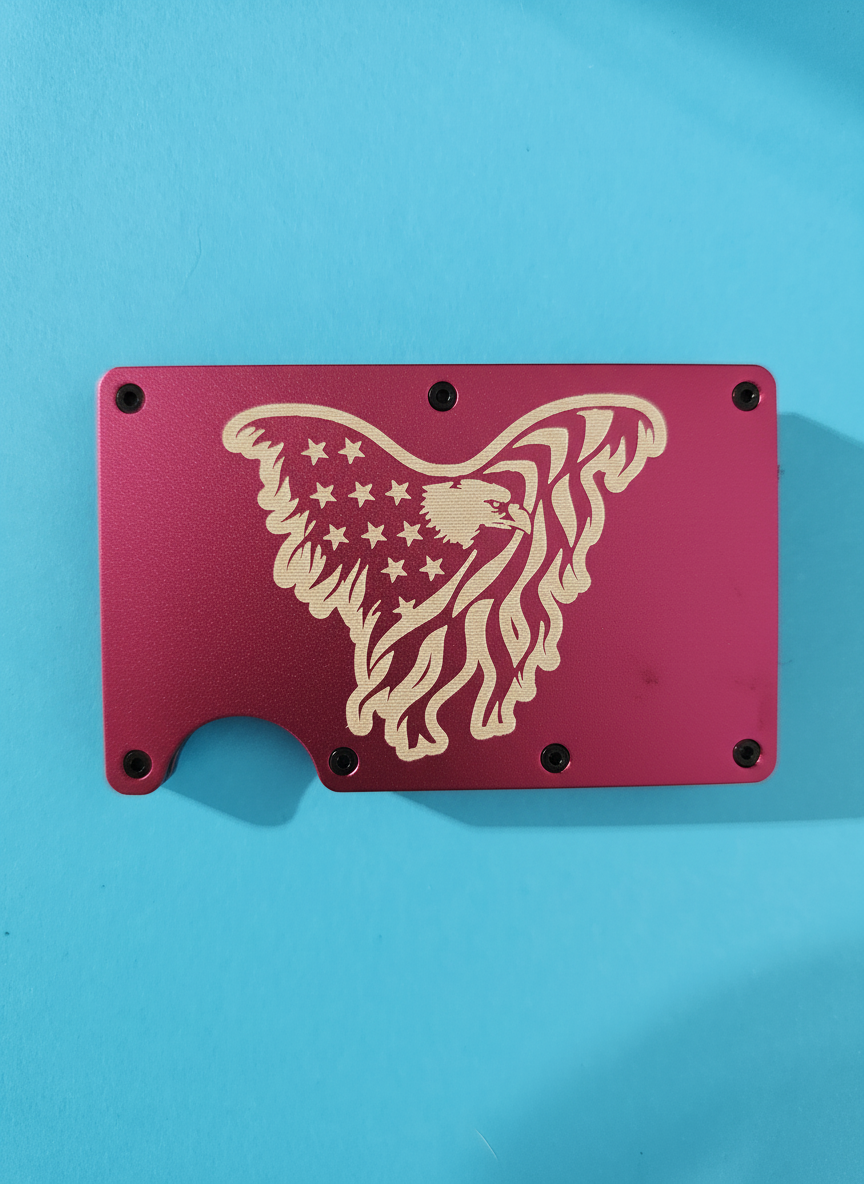 Eagle American Flag Metal Minimalist Wallets
