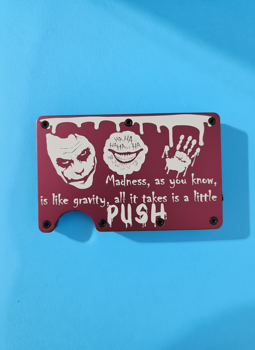 Edge of Madness Metal Minimalist Wallets