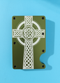 Celtic Cross Metal Minimalist Wallets