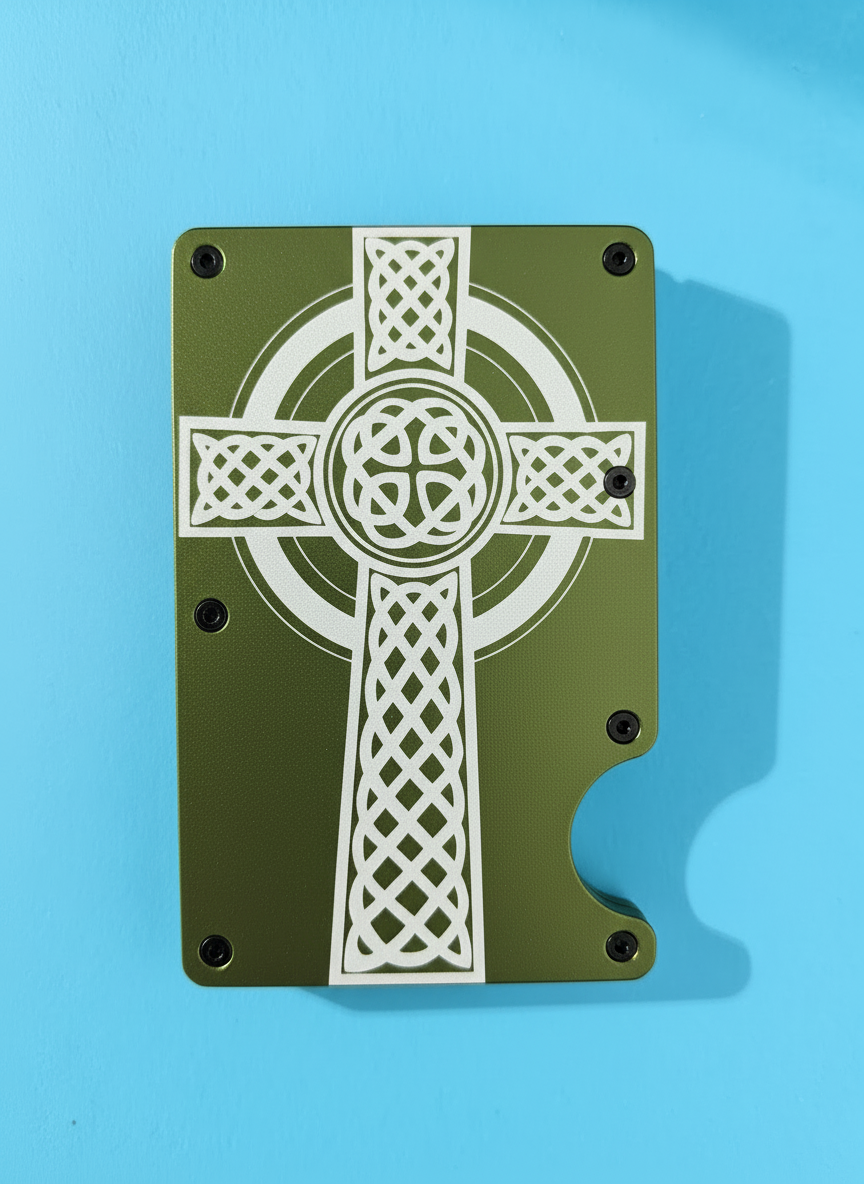 Celtic Cross Metal Minimalist Wallets