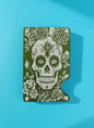 Candy Skull (Day of the Dead) Metal Minimalist Wallets