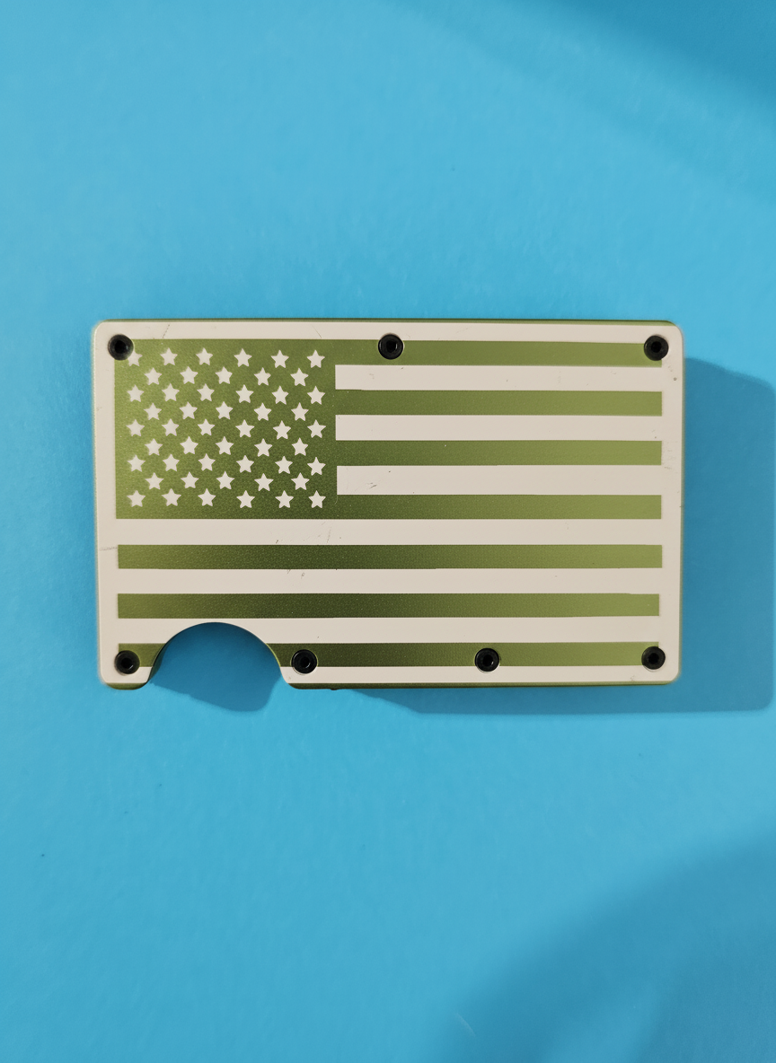 American Flag Metal Minimalist Wallets