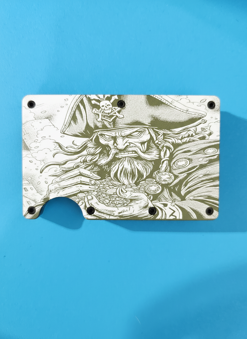 Pirate Metal Minimalist Wallets