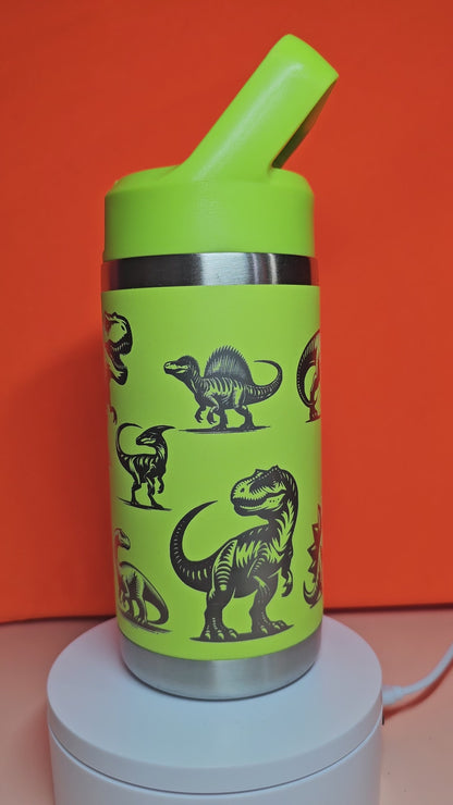 Dinosaur Theme Laser engraved 12oz cups