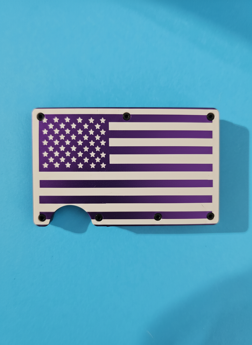 American Flag Metal Minimalist Wallets