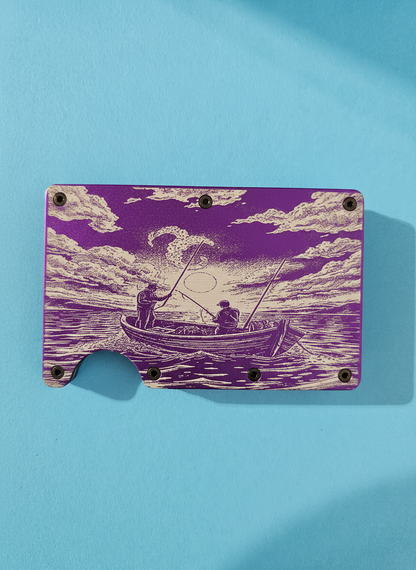 Fishing Metal Minimalist Wallets