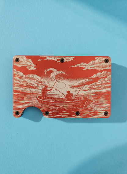 Fishing Metal Minimalist Wallets
