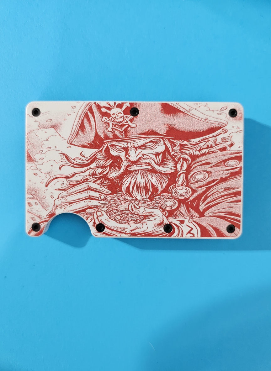 Pirate Metal Minimalist Wallets