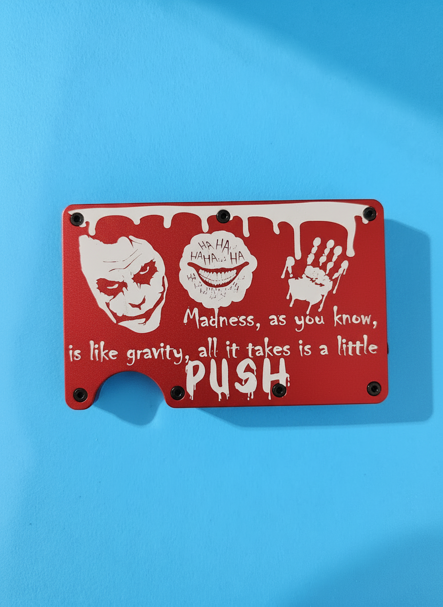 Edge of Madness Metal Minimalist Wallets